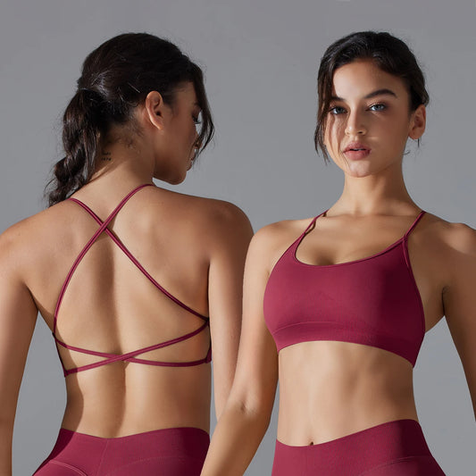 Women’s Cross Sports Bralette-Yoga & Gym Sports Bra